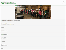Tablet Screenshot of chicagoagr.enschool.org