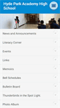 Mobile Screenshot of hydeparkcps.enschool.org